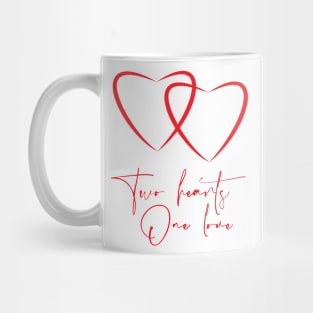 Two Hearts, One Love Mug